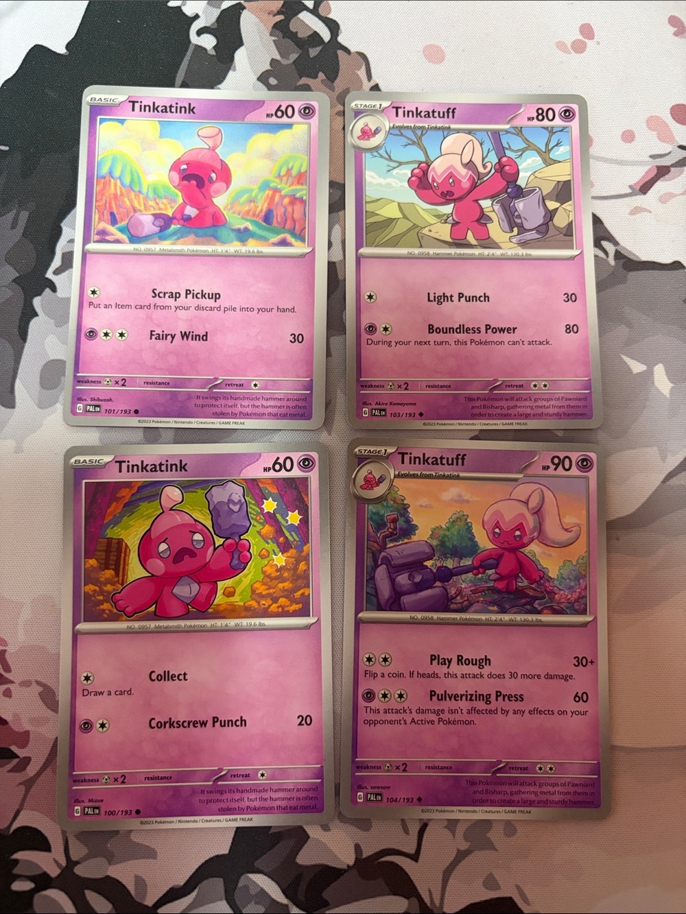 Tinkatink & Tinkatuff Collection Lot | 4 Pokémon Cards | ✨5/$25✨